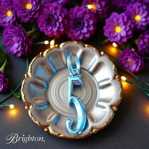 BRIGHTON "Numeric Amulet" Silver Number 5 Pendant Charm